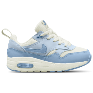 Nike Air Max 1 EasyOn - Girls' Preschool - Sail/Blue