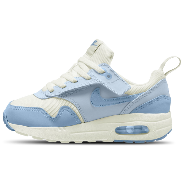 Nike Air Max 1 EasyOn - Girls' Preschool - Sail/Blue - Image 2