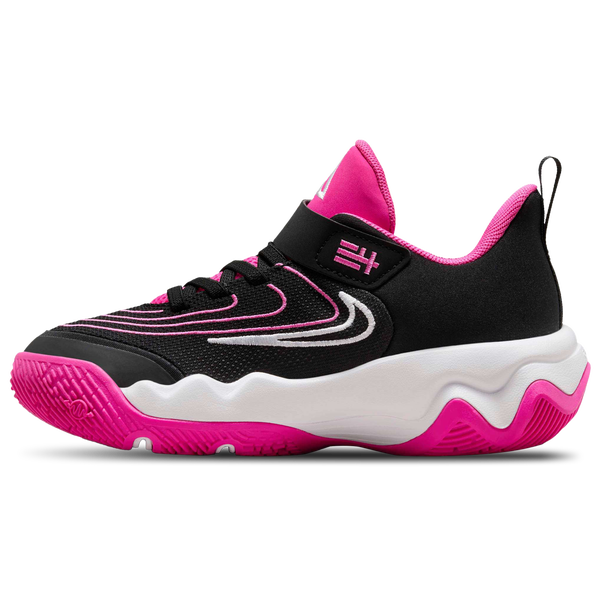 Nike Giannis Immortality 4 - Boys' Preschool - White/Laser Fuchsia/Black - Image 2