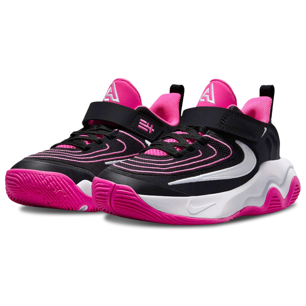 Nike Giannis Immortality 4 - Boys' Preschool - White/Laser Fuchsia/Black - Image 6